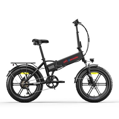 ELETRONBIKE OD20 Sklopivi električni bicikl 20" FAT, 250 W, 48 V / 13 Ah, domet do 100 km, crni